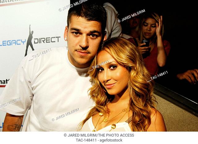 Adrienne Ballon and Robert Kardashian attends the 2nd Annual Celebrity Bowling Night held by Matt Leinard on July 17, 2008 in Hollywood, California