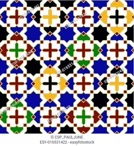 seamless moroccan islamic pattern