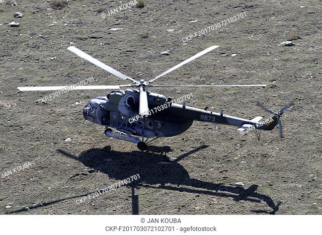 Czech Army's transport Helicopter Mi-171S, Mountain Flight exercise, French Pyrenees, June 6, 2013. (CTK Photo/Jan Kouba)