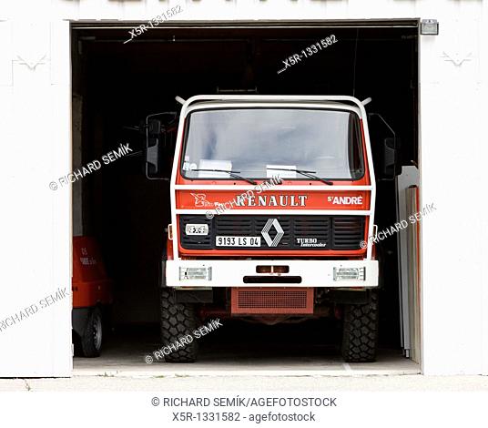 fire engine, Saint-Andre-les-Alpes, Provence, France