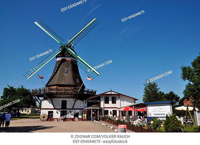 Windmühle , Nordstrand, mühle, nordsee, engelsmühle, engel, schleswig-holstein, norddeutschland, technik, historisch, holländerwindmühle