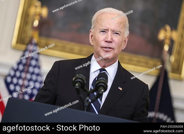 United States President Joe Biden delivers remarks on his robust plan to stop the spread of the Delta variant and boost COVID-19 vaccinations in the State...