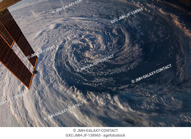 One of the Expedition 39 crew members aboard the International Space Station on March 29 used a 14mm lens on a digital still camera to photograph this...