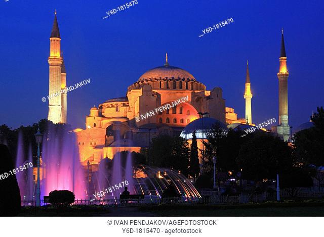 Hagia Sophia at Night, Istanbul, Turkey
