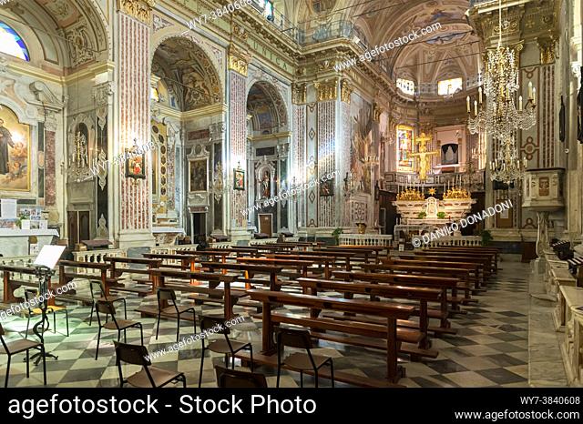santa croce church, moneglia, italy