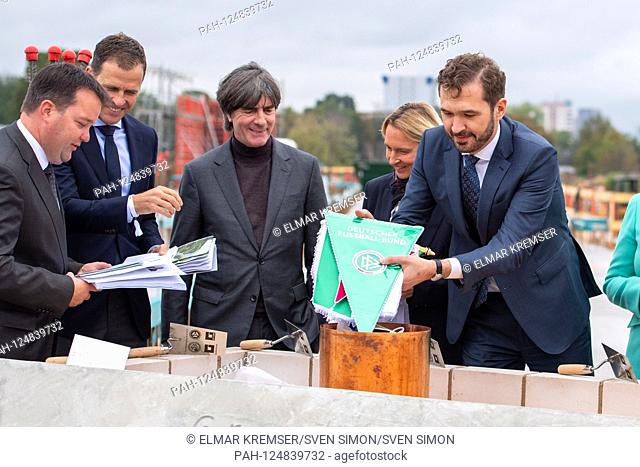 From left to right Stephan OSNABRUEGGE, (OsnabrÃ-gge, Treasurer, DFB), Oliver BIERHOFF (Manager, GER), Joachim LOEW (Löw, Jogi, coach coach, GER)