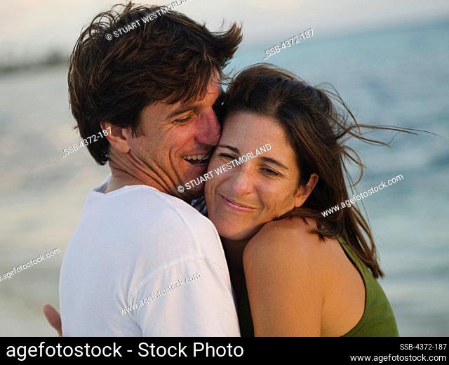 Couple Embracing on a Beach