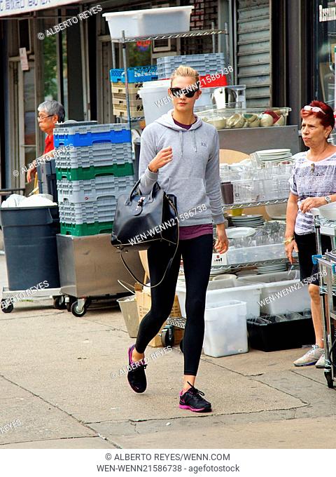 Karlie Kloss spotted going to the Gym in New York City Featuring: Karlie Kloss Where: New York City, New York, United States When: 30 Jul 2014 Credit: Alberto...