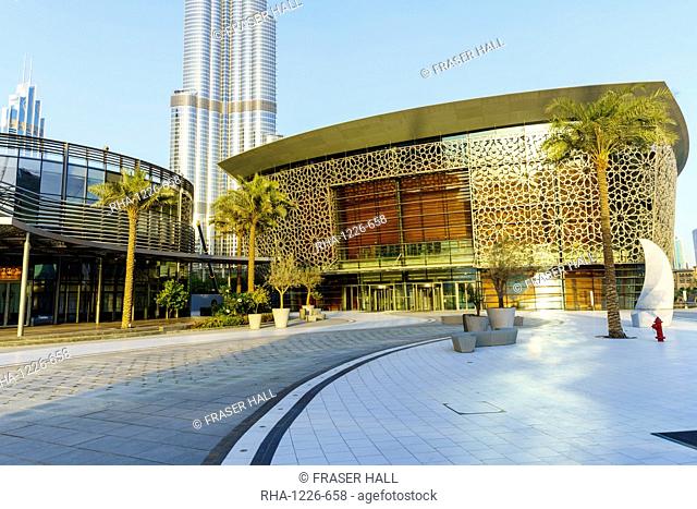 Dubai Opera, a 2000 seat performing arts centre, Dubai, United Arab Emirates, Middle East