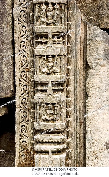 UNESCO world heritage Champaner Pavagadh ; Lakulisha Temple built in 10-11th century AD contains fine images of Lakulisha ; Dakshinamurti ; Brahma ; Vishnu ;...
