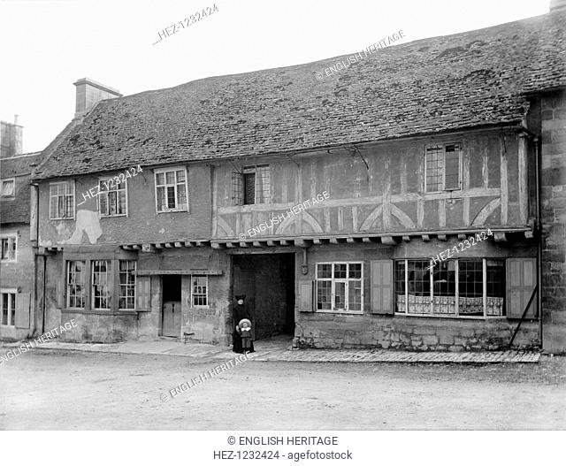 The Green, Northleach, Northleach With Eastington, Gloucestershire, c1860-c1922. The exterior of the 16th century Tudor House