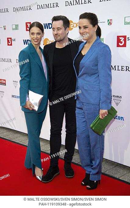 from left: Paula BEER, actress, Christian SCHWOCHOW, director, Desiree NOSBBUSCH, actress, 54th presentation of the Adolf Grimme Prize Adolf Grimme Award Grimm...