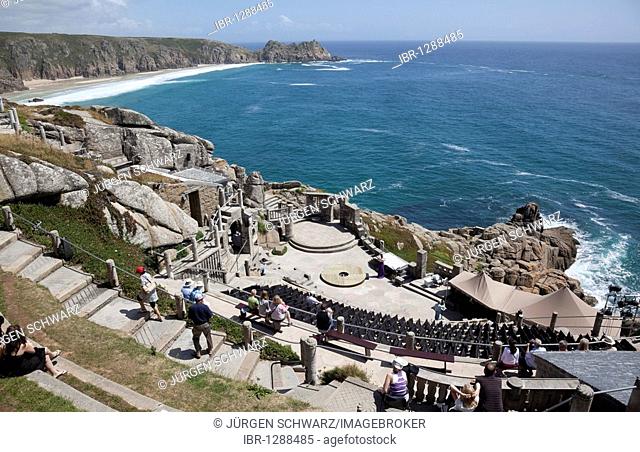 The Minack Theater, open-air, Porthcurno, Cornwall, England, United Kingdom, Europe