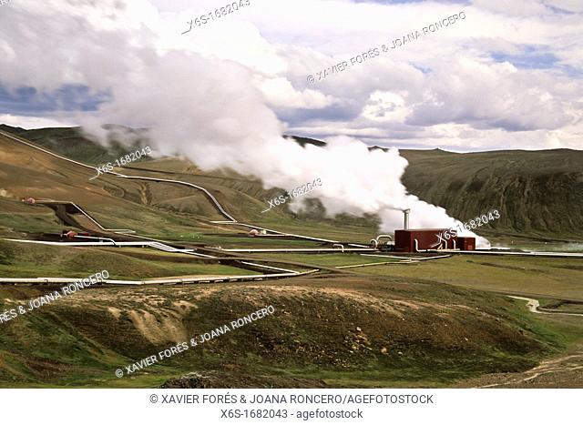 Geothermal station of Krafla Kröflustöd, Norðurland Eystra, Iceland