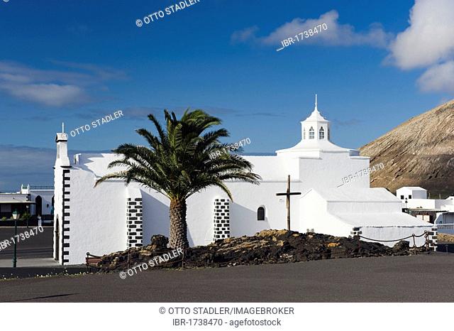 Church of Santuario Virgen de los Dolores in Mancha Blanca, Lanzarote, Canary Islands, Spain, Europe