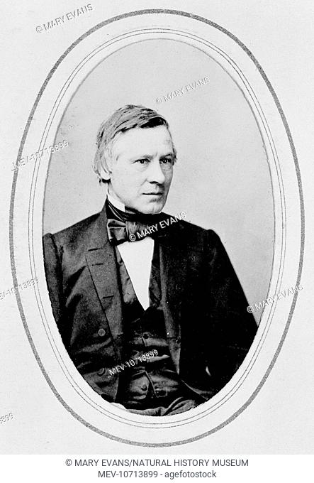 Portrait of Asa Gray, an American botanist and an early advocate of Darwinism. Also professor of natural history at Harvard University and author of 'Flora of...