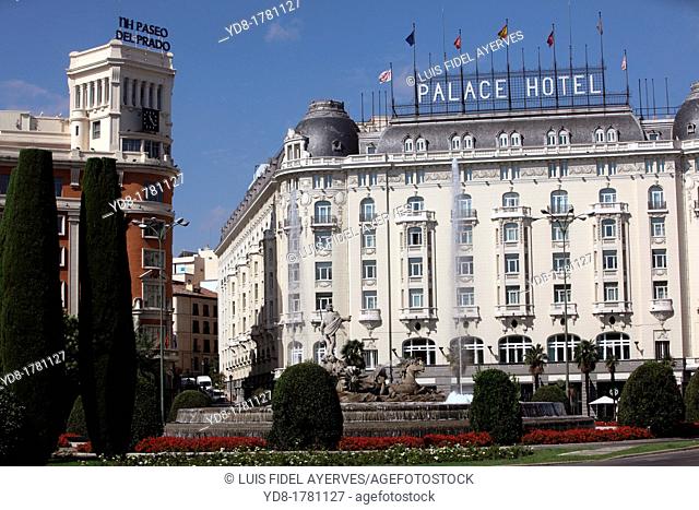Hotel Palace in Madrid, Spain, Europe