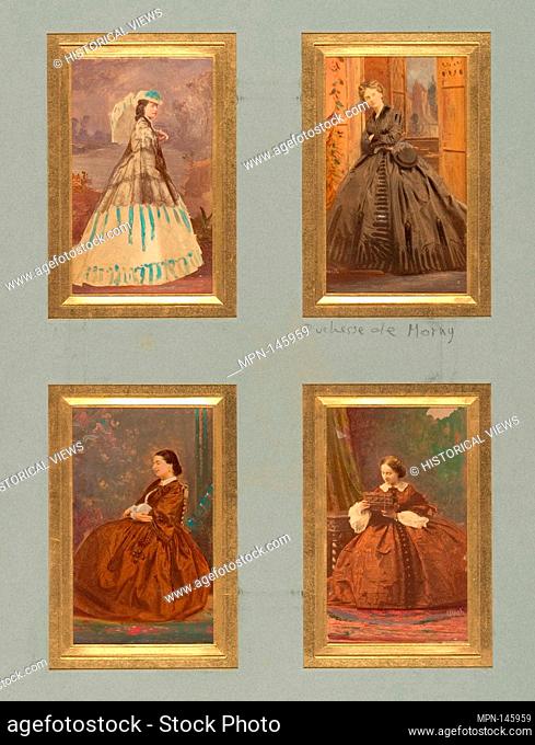 [Unknown Sitters and Duchesse de Morny]. Artist: Pierre-Louis Pierson (French, 1822-1913) , et al; Artist: Painted and retouched by Marck; Date: before 1865;...