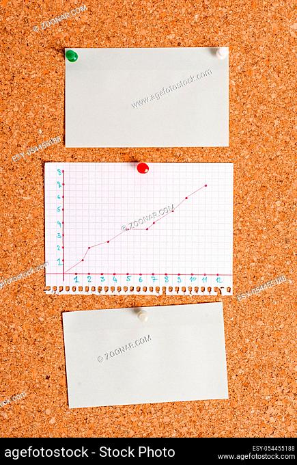 Corkboard color size paper pin thumbtack tack sheet billboard notice board