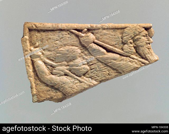 Panel fragment. Period: Iron Age III; Date: ca. 8th-7th century B.C; Geography: Iran, said to be from Ziwiye; Culture: Iran; Medium: Ivory; Dimensions: 0