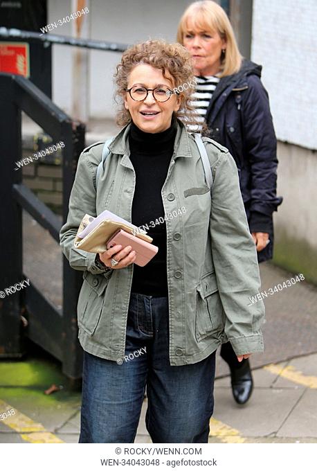 Linda Robson and Nadia Sawalha outside ITV Studios Featuring: Linda Robson, Nadia Sawalha Where: London, United Kingdom When: 11 Apr 2018 Credit: Rocky/WENN