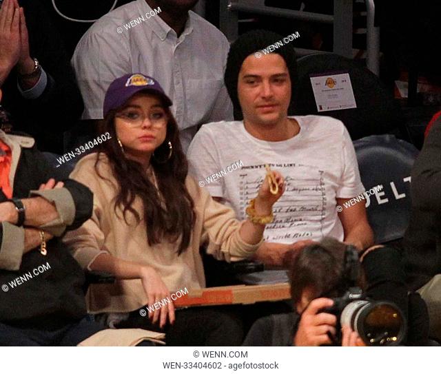 Tuesday November 21, 2017; Celebs out at the Lakers game. The Los Angeles Lakers defeated the Chicago Bulls by the final score of 103-94 at Staples Center in...