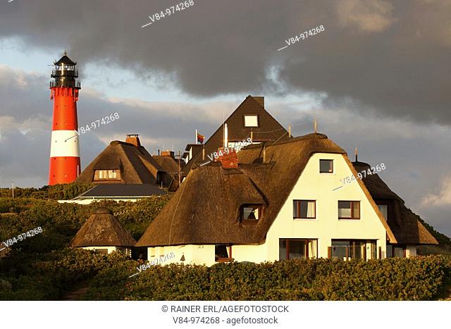 Hoernum mit Leuchtturm / Hoernum with Lighthouse / Sylt / Deutschland / Germany