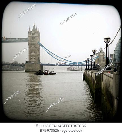 Tower bridge, River Thames, London, England