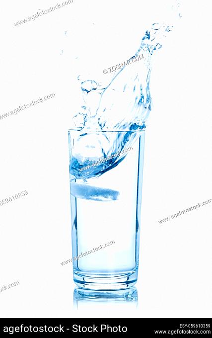 Water glass isolated on a white background