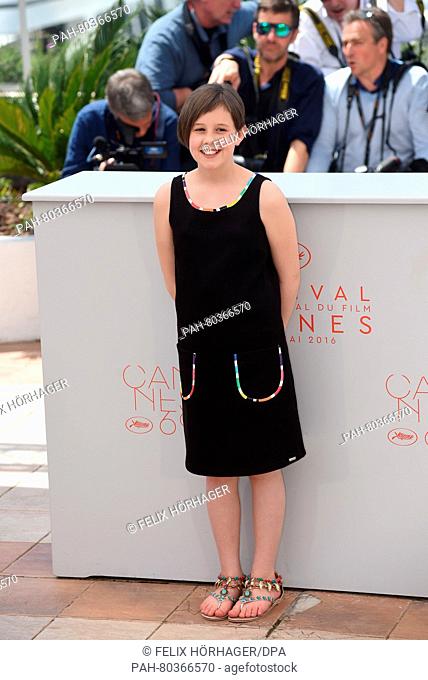 US actress Ruby Barnhill pose during the photocall for 'The BFG' at the 69th annual Cannes Film Festival in Cannes, France, 14 May 2016