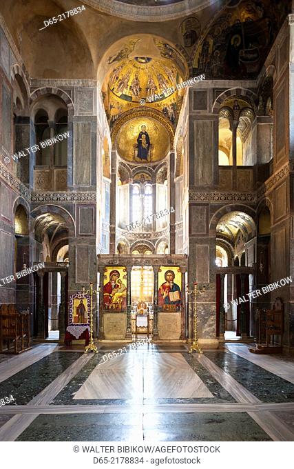 Greece, Central Greece Region, Moni Osios Loukas, Monastery of Saint Luke, World Heritage 16th century church, interior
