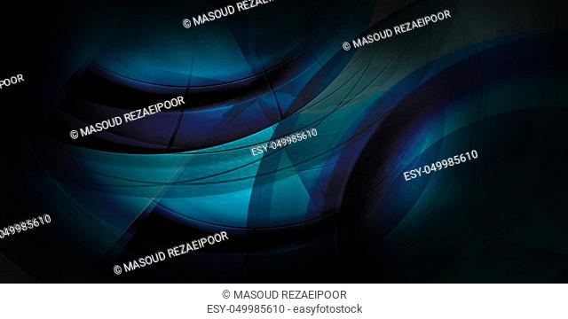 Dark blue abstract curves background useable for various design