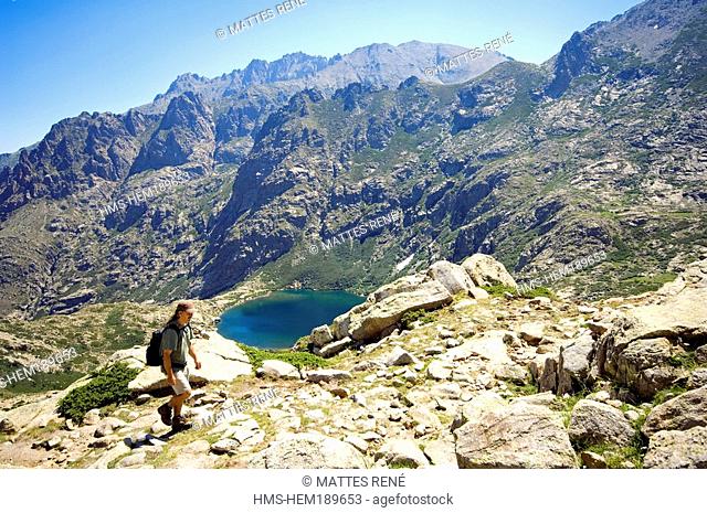 France, Haute Corse, Restonica Valley, Melo Lake