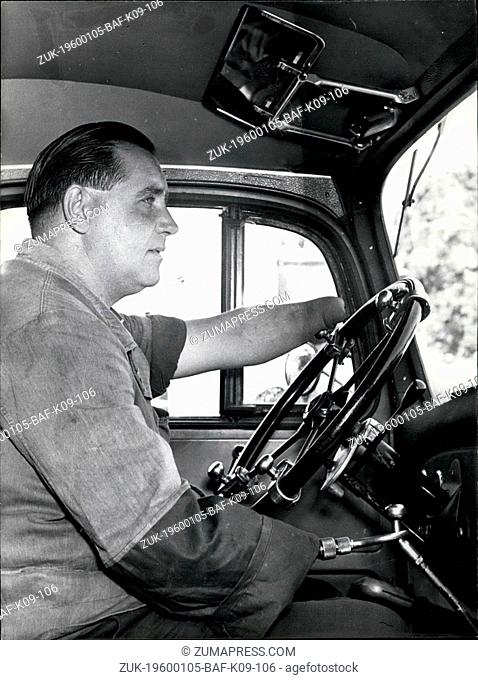 1956 - Drivers without hands ? won the contest for truck drivers in Munich. Ferdinand Stieler lost his hands during the last war by mine