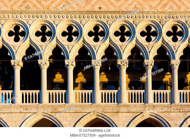 Venice, Doge's Palace, morning light, facade