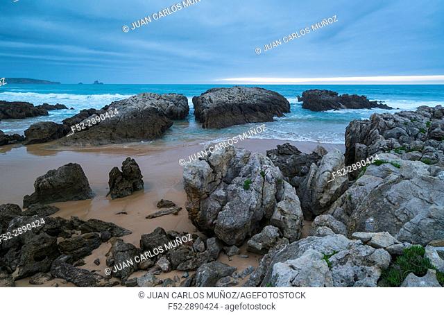 Valdearenas beach, Dunas de Liencres Natural Park, Cantabrian Sea, Piélagos Muicipality, Cantabria, Spain, Europe