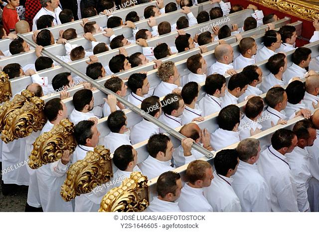 Holy Week, Brotherhood of the Last Supper, Men of Throne, Malaga, Spain