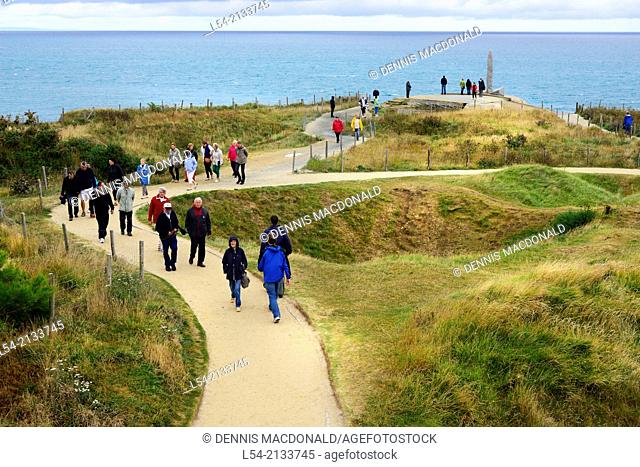 Pointe Du Hoc Omaha Beach Normandy American Cemetery France Colleville Sur Mer FR Europe WWII