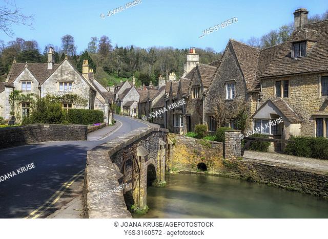 Castle Combe, Wiltshire, Cotswolds, UK, Europe