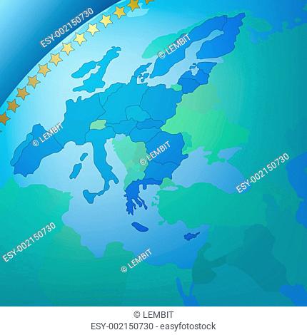 Abstract business background europe map