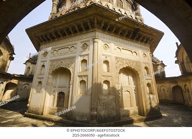 Beautiful inner view of Maharani Kamlapati cenotaph, Dhubela, Madhya Pradesh, India