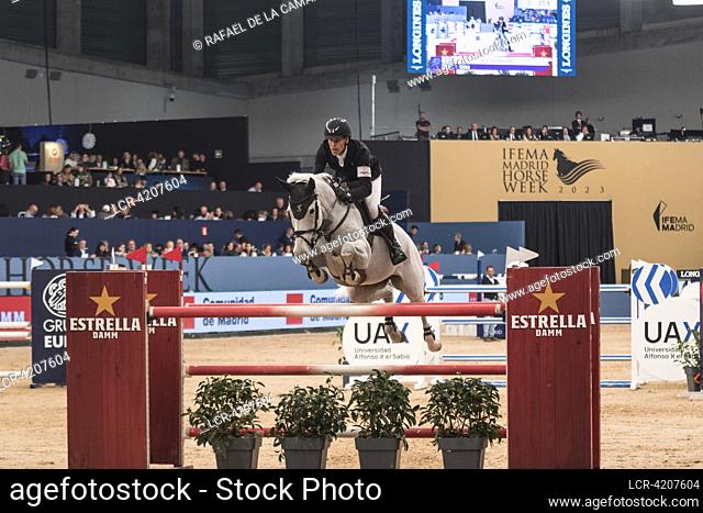 THE SWEDISH JUMPING RIDER HENRIK VON ECKERMANN IN THE SELECTION TEST OF "" THE GRAND PRIZE CITY OF MADRID"" LONGINES FEI JUMPING WORLD CUP IMHW 2023 CSI 5*-W...