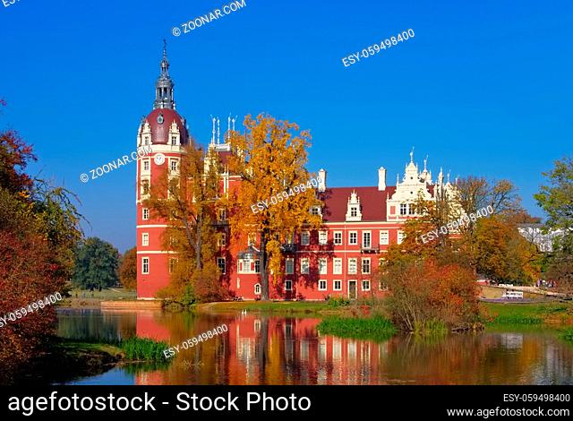 Bad Muskau Schloss - Bad Muskau palace in Lusatia, Germany