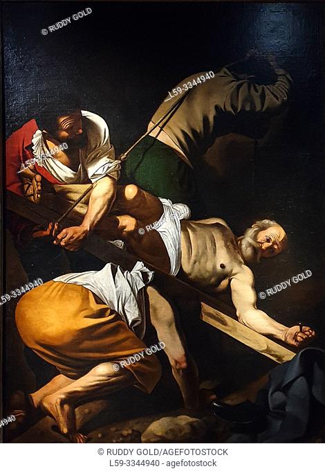 'The Crucifixion of Saint Peter', 1601, Michelangelo Merisi, Gen. Caravaggio (1571-1610)