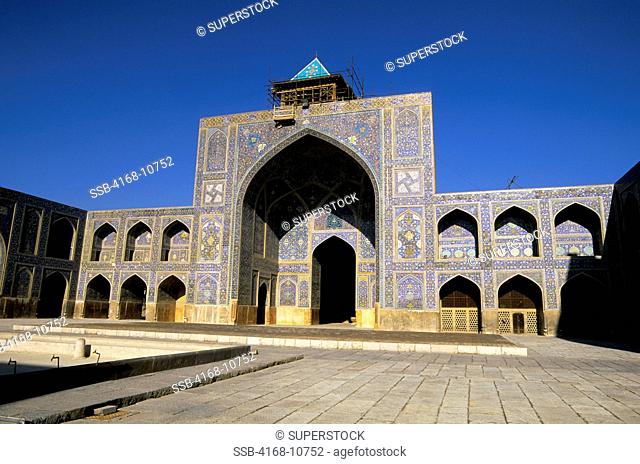 Iran, Esfahan, Eman Khomeni Square, Imam Masjed-E Emam Mosque, Madresseh, Tilework