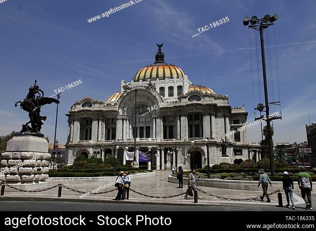 MEXICO CITY, MEXICO - MARCH 25: The Palace of Fine Arts is Mexico's most important venue for the arts. The Italian architect Adamo Boari was in charge of the...