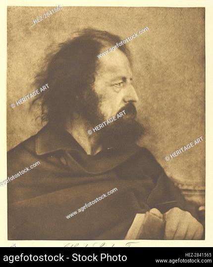 Alfred, Lord Tennyson (Dirty Monk), 1865, printed c. 1893. Creator: Julia Margaret Cameron