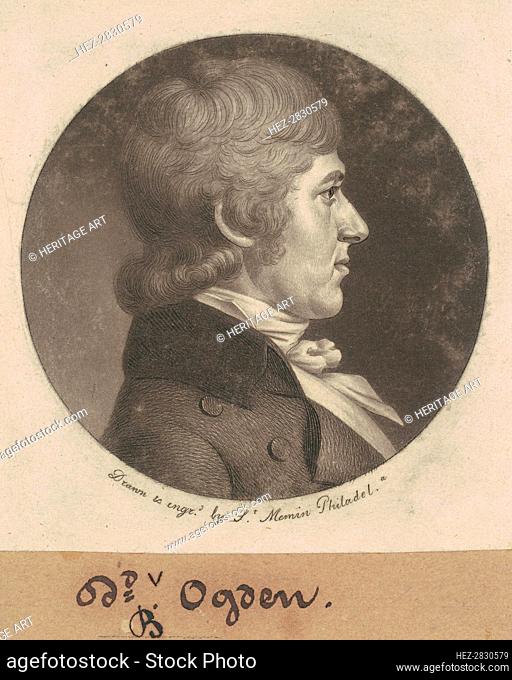 David Bayard Ogden, 1799. Creator: Charles Balthazar Julien Févret de Saint-Mémin