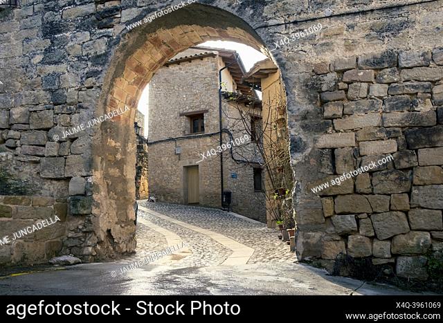 Streets of the old town of Valderrobres. Teruel province