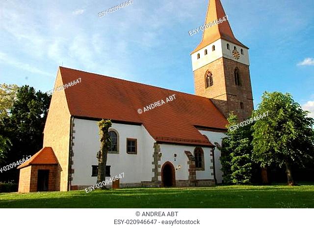 historische Kirche in Minfeld